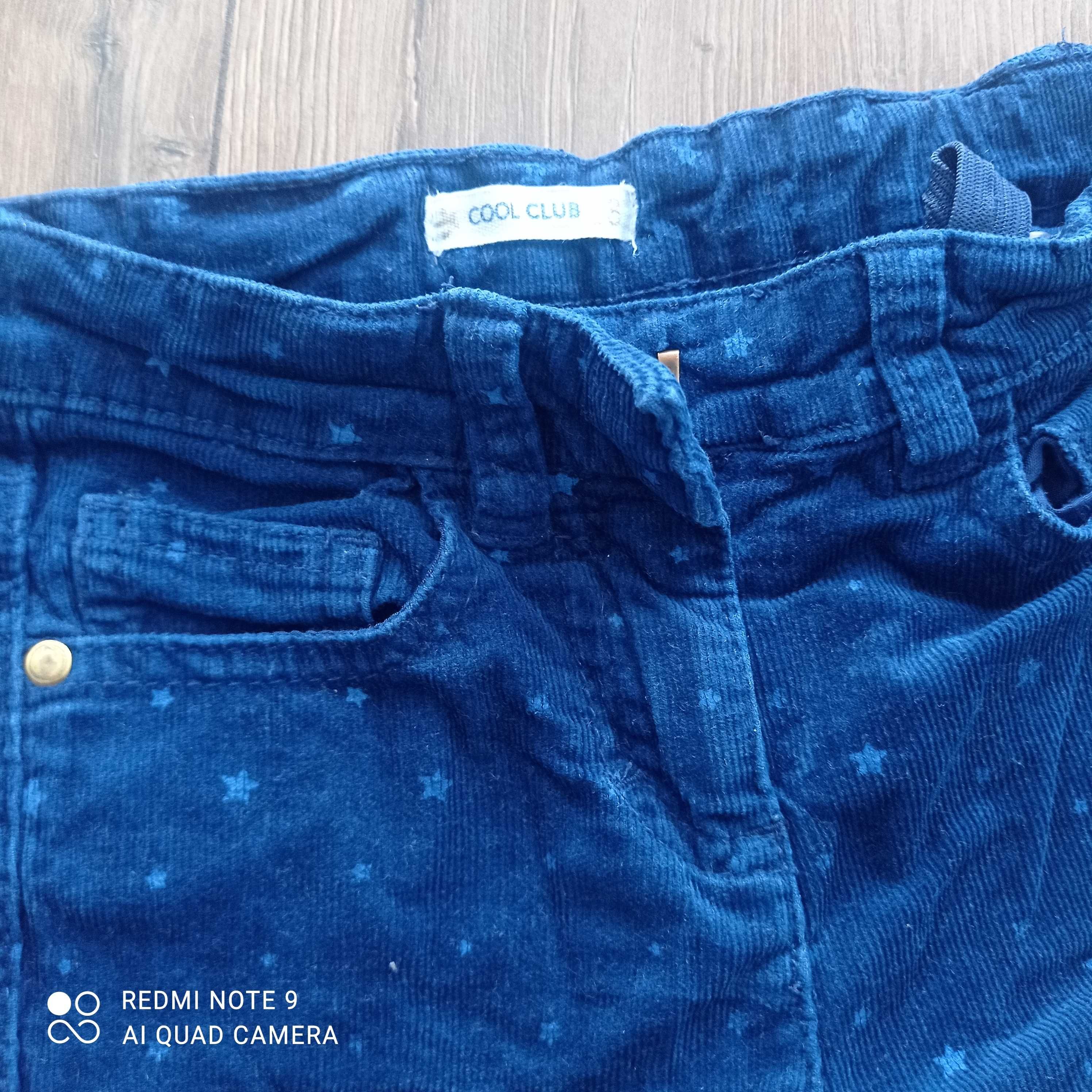 Zestaw rozmiar 98 spodnie legginsy ideał cool club