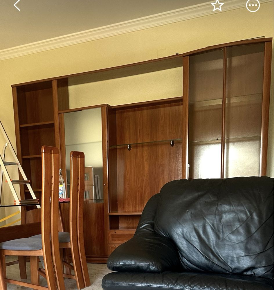 Conjunto movel sala em madeira pinho