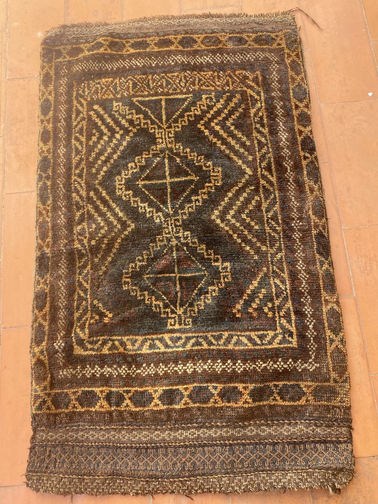 1,00 x 0,60 tapete oriental antigo