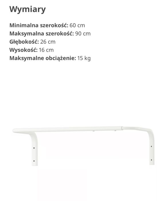 Drążek na ubrania Mulig IKEA