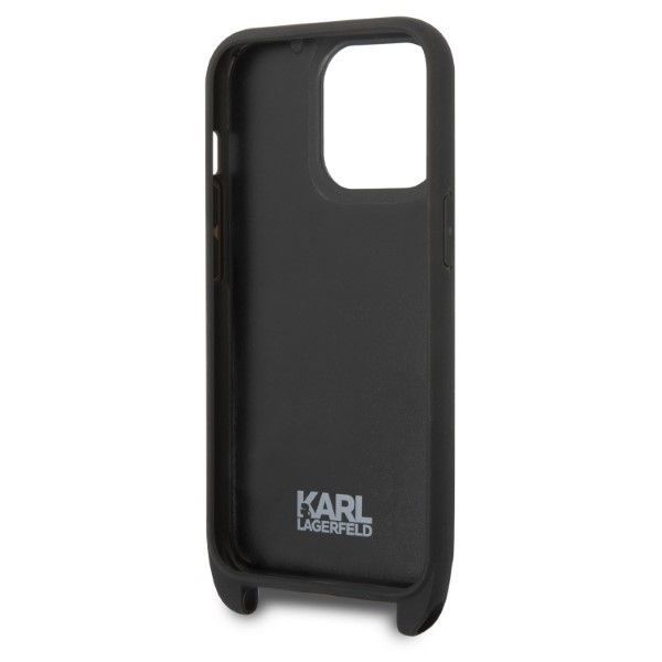 Pokrowiec Karl Lagerfeld do iPhone 14 Pro Max z logo Monogram Plaque