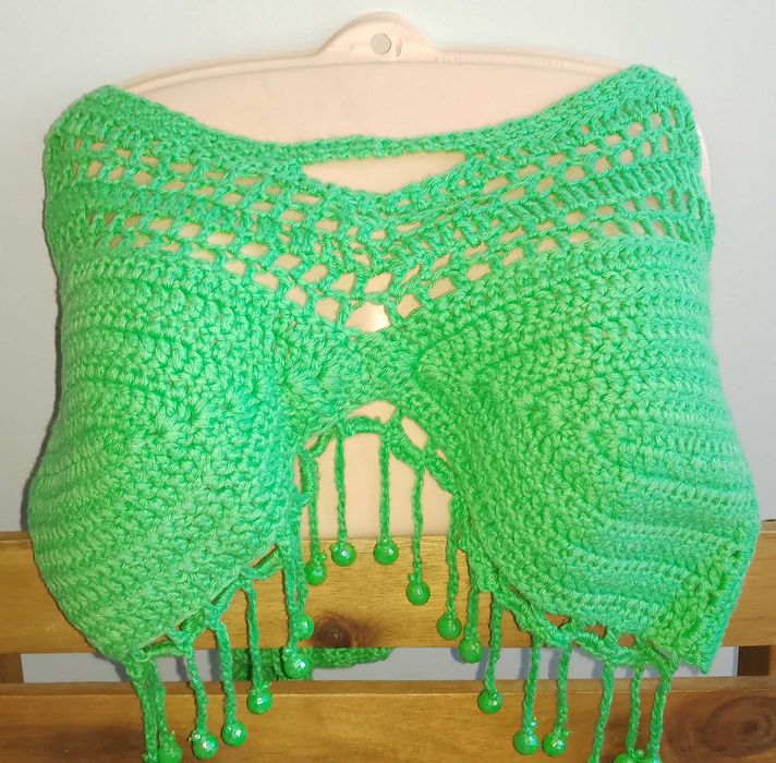 Top plażowy na szydełku