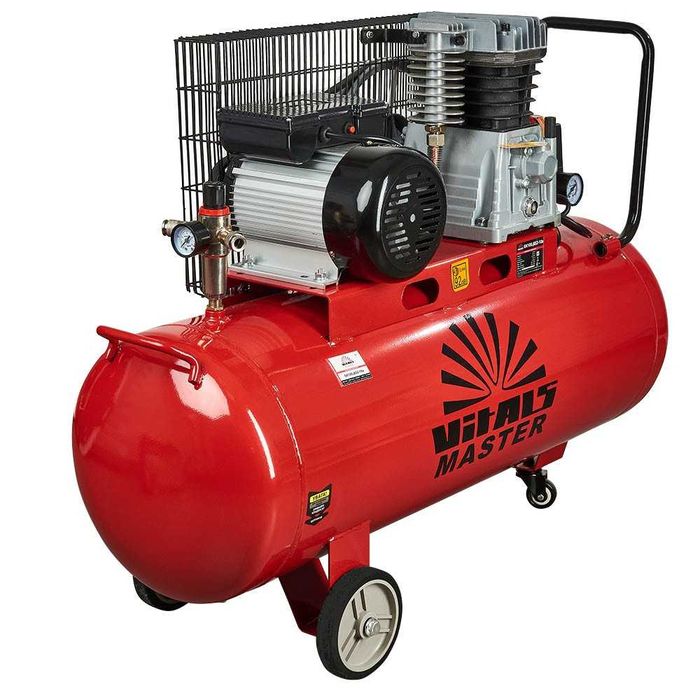 Компресор повітряний 100л Vitals Master GK100.j652-10a 290л на виході