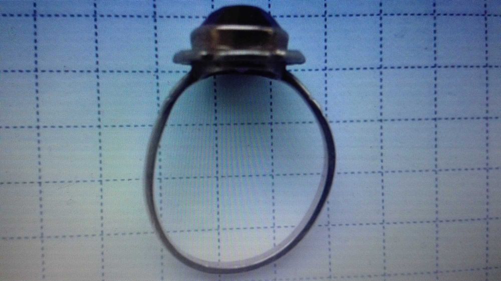 Золотое женское кольцо СССР 583пр. вес 3,46гр. с камнем 15.