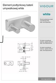 Bateria - element podtynkowy Vigour White