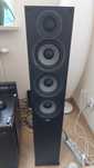 Świetne kolumny podłogowe ELAC Debut 2.0 F5.2, czarne, stan idealny!