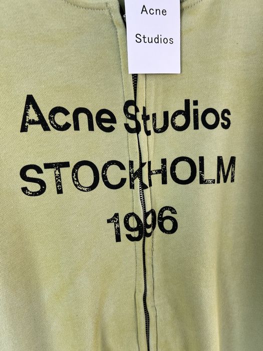 Кофта На Замку ACNE STUDIOS “Stockholm 1996” Green Faded