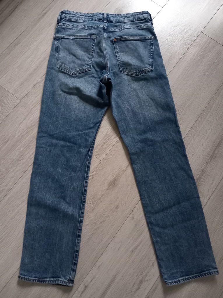 Spodnie jeansowe dżinsy regular fit 29/32 H&M