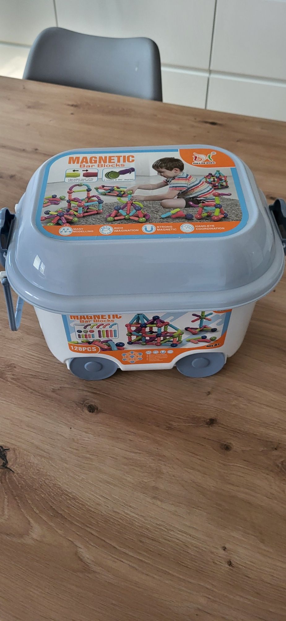 Klocki magnetyczne 128 szt