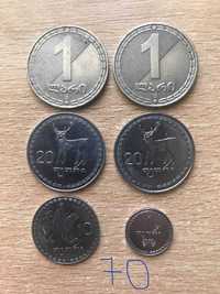 Монети Грузії, Туреччини, України та Сейшельских островів
