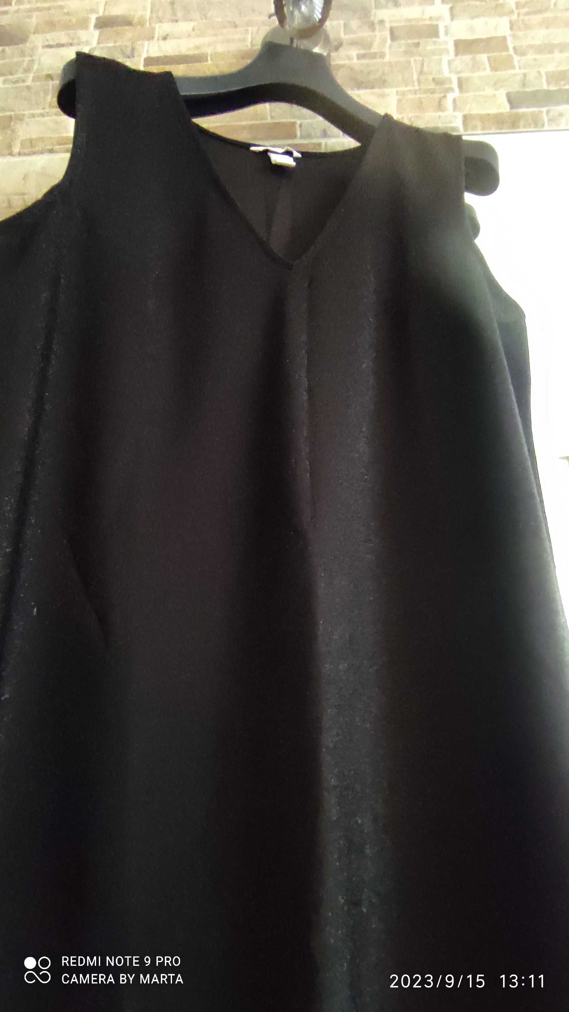 Sukienka damska H&M czarna, brokatowa w rozm. L andrzejki, sylwester
