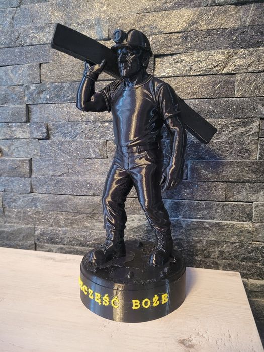 GÓRNIK. CZARNY  z napisem