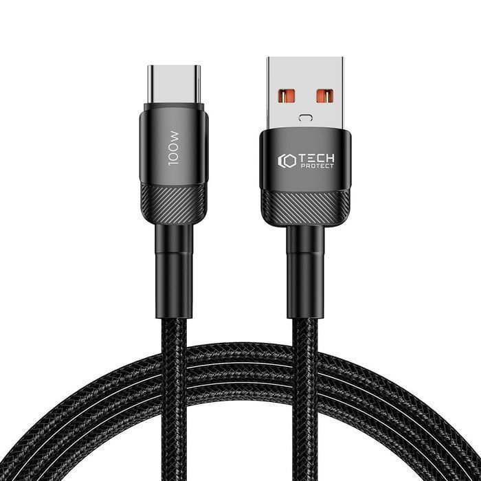 Kabel Tech-Protect UltraBoost Evo USB-C 100W 200 cm Czarny