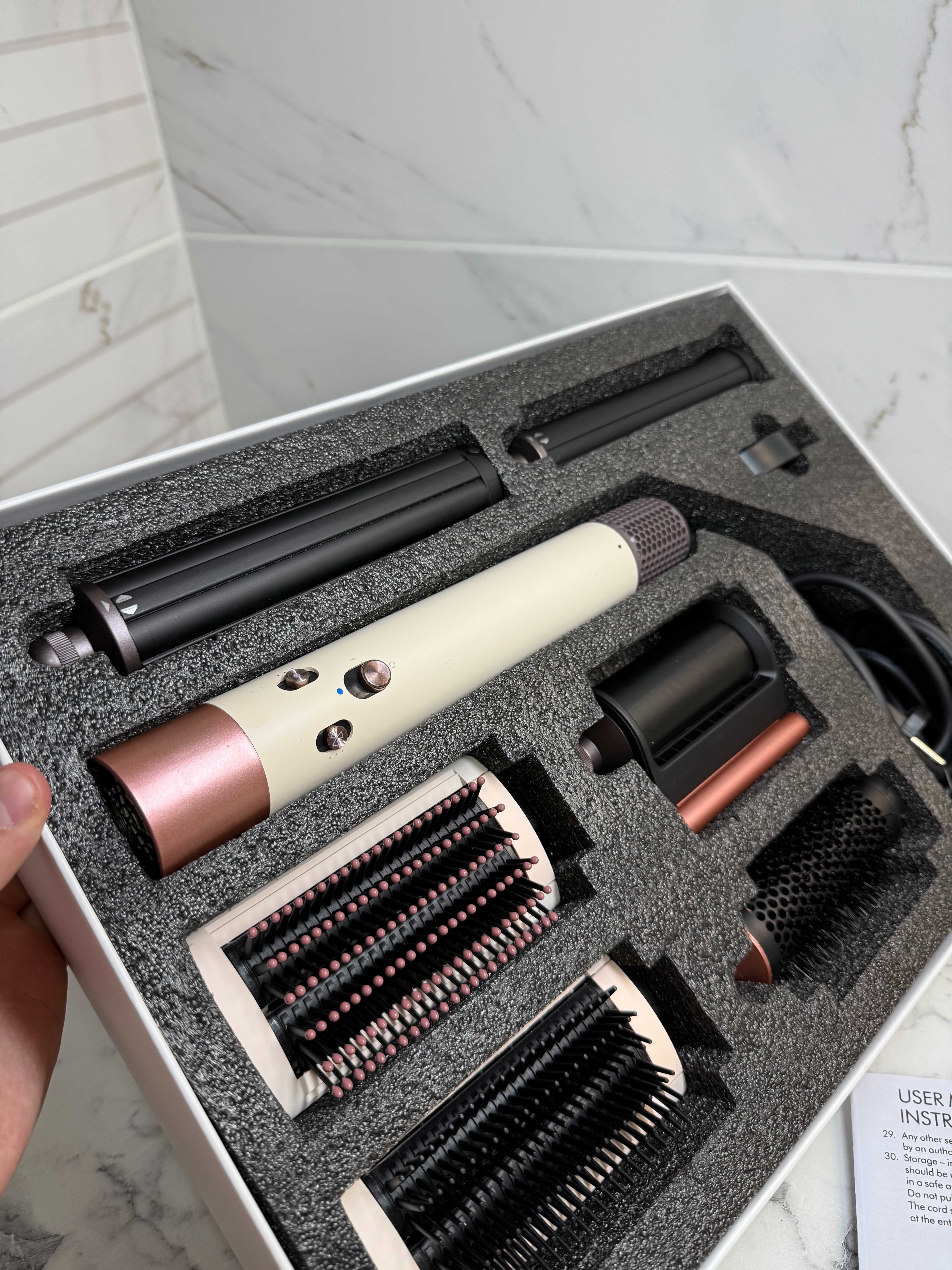 Super ціна! Стайлер Dyson Ceramic Pink без лого – 6в1 з іонізацією