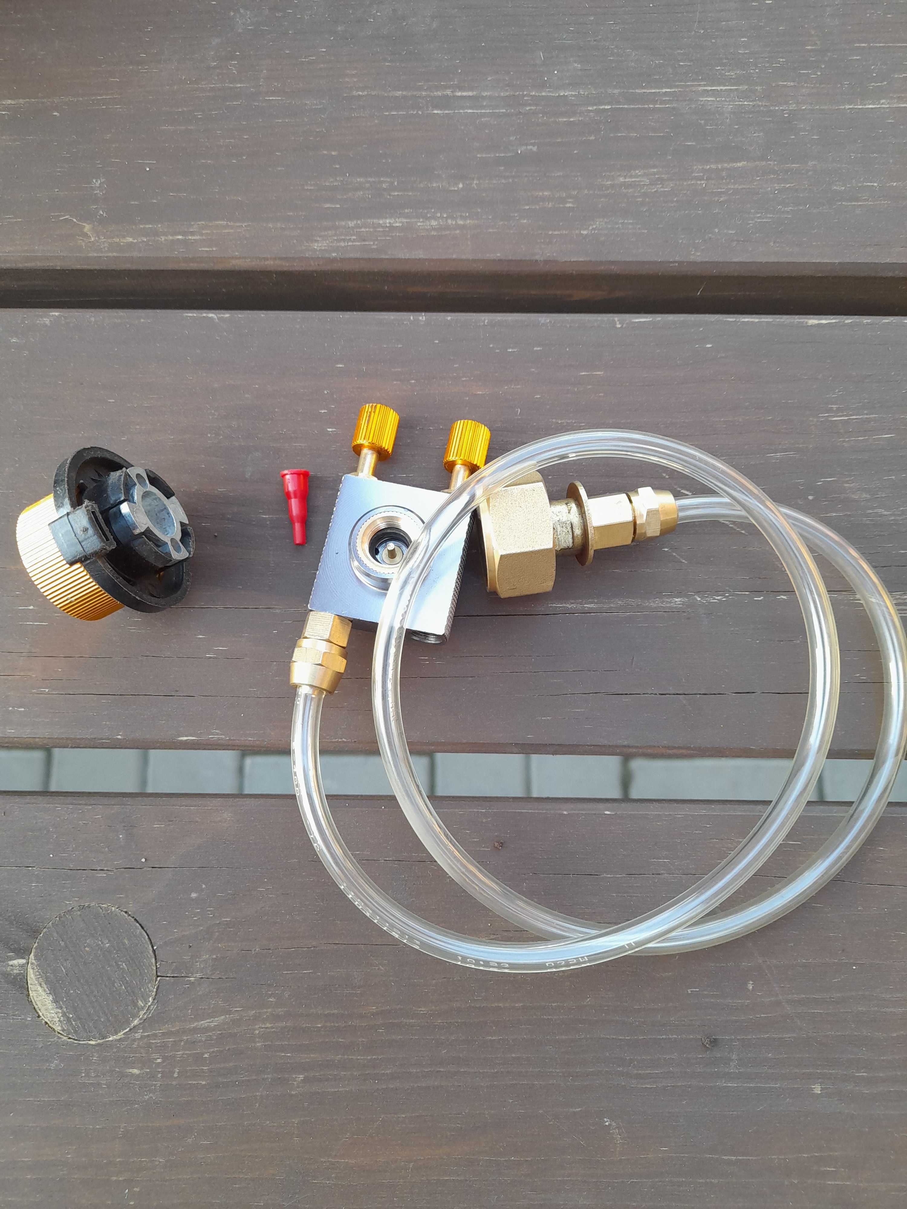 Zestaw do przelewania gazu propan-butan/lpg do kartuszy  itp+gratis