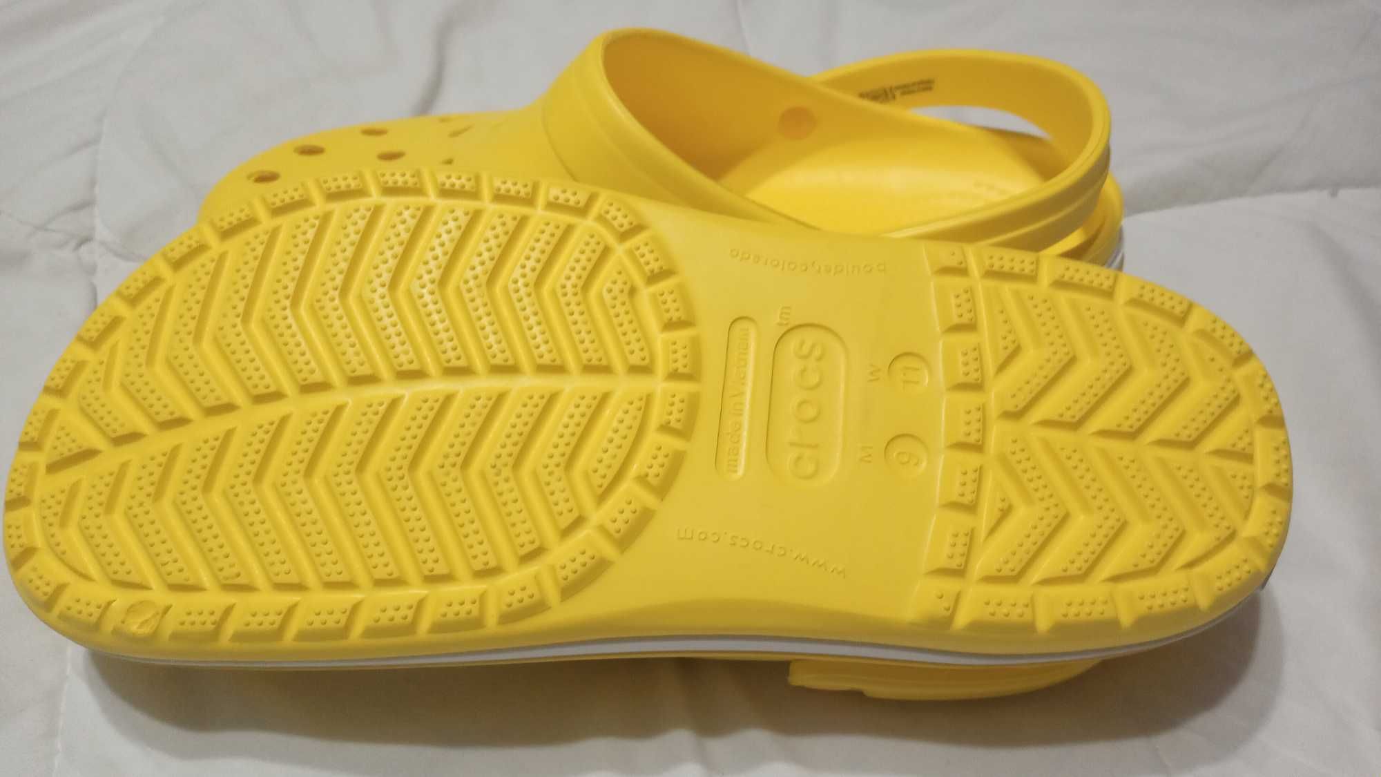 Crocs Crocband серые белые желтые светло серые новые 42 р