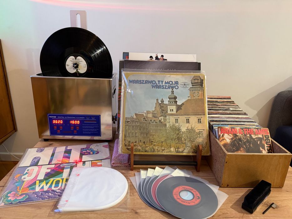 Profesjonalne mycie płyt winylowych ultradźwiękami