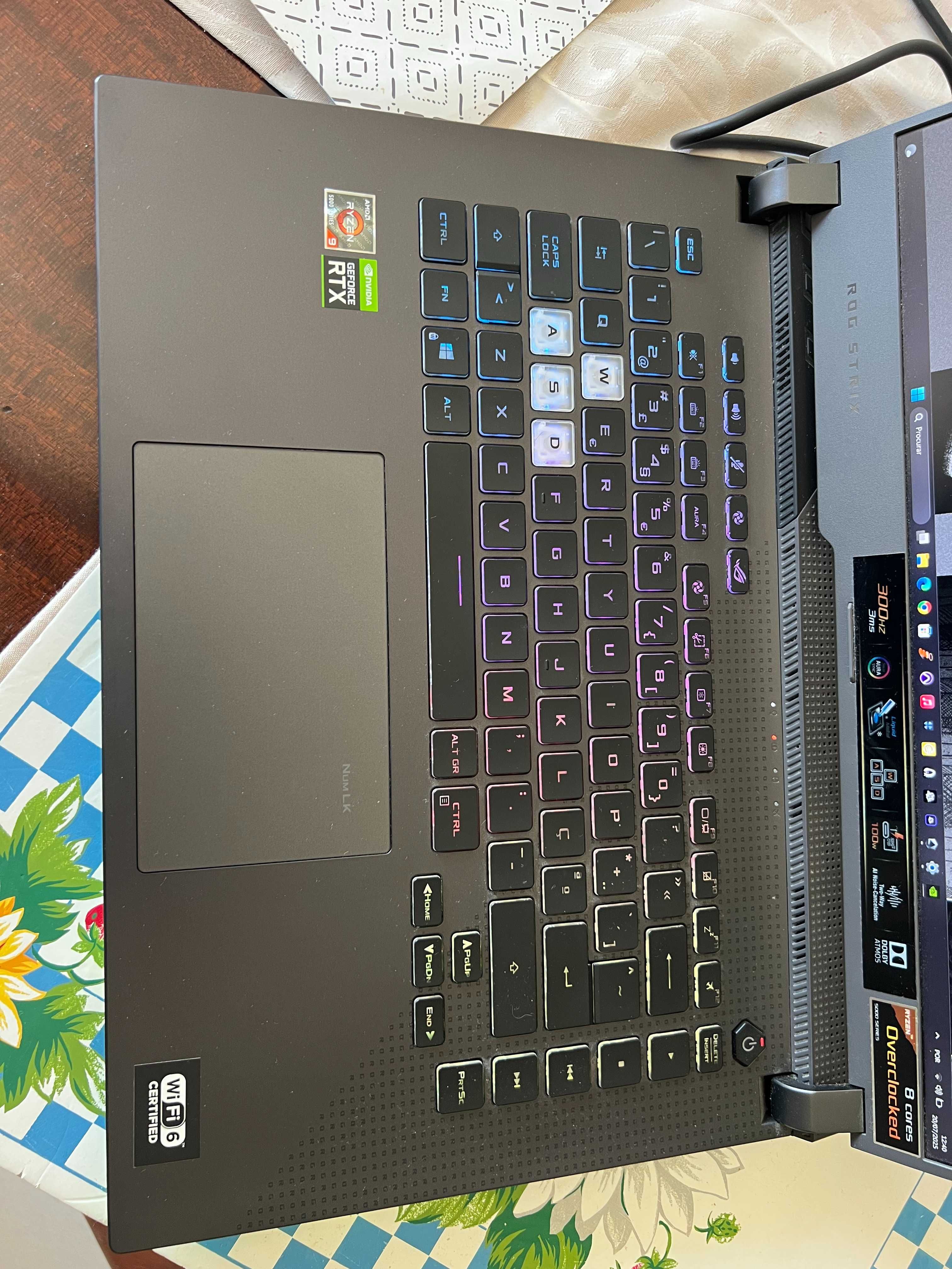 Asus ROG STRIX G15, Ryzen 9 5900HX, RTX 3070, 32Gb RAM