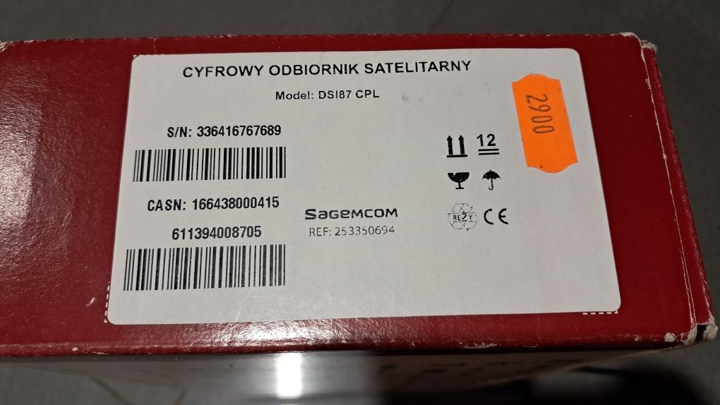 Dekoder cyfrowy HDTV Sagemcom DSI87 Cyfra+