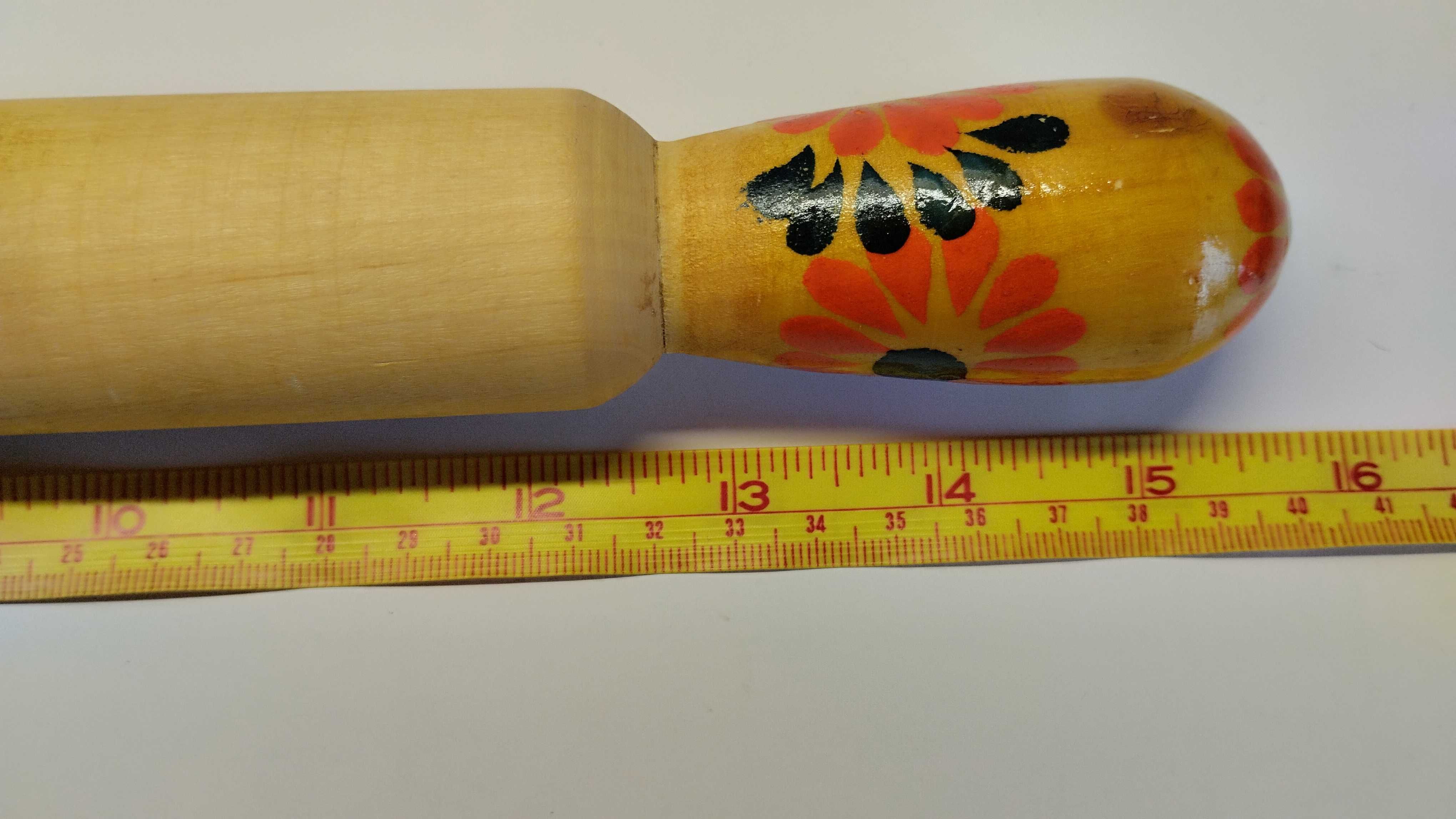Деревянная скалка для теста, 40 см
