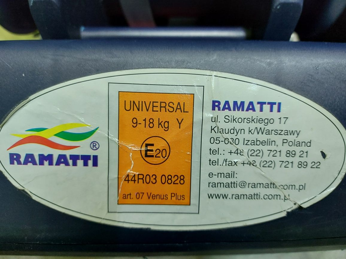 Ramatti fotelik 9-18 kg