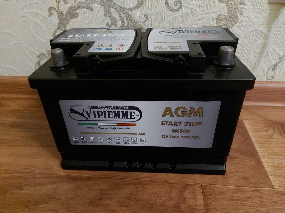 Аккумулятор Vipiemme 6СТ-70 R AGM BM56C EN 750 А 278x175x190 мм