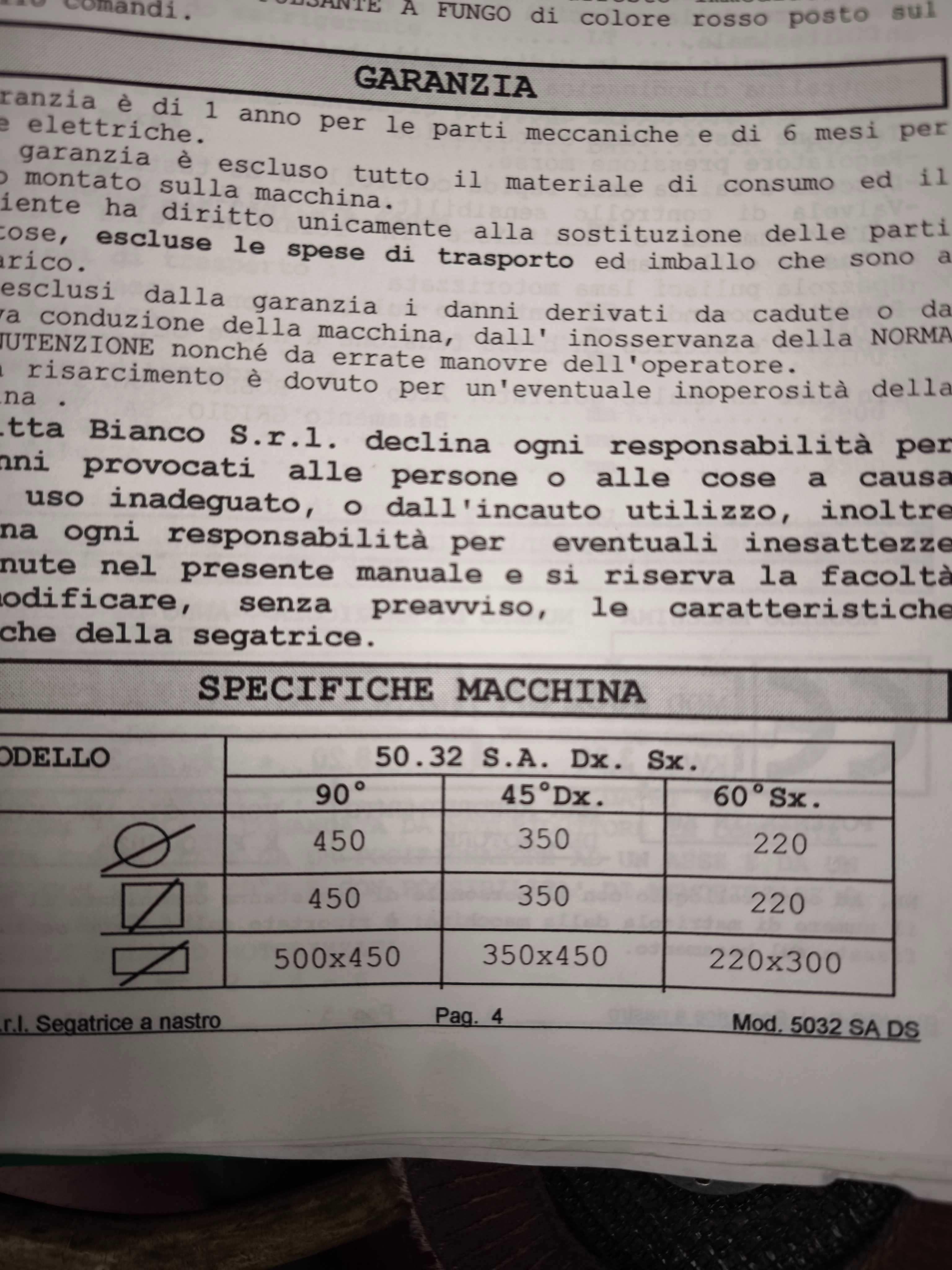 Przecinarka taśmowa piła Bianco 50.32 SA-DS laser półautomat