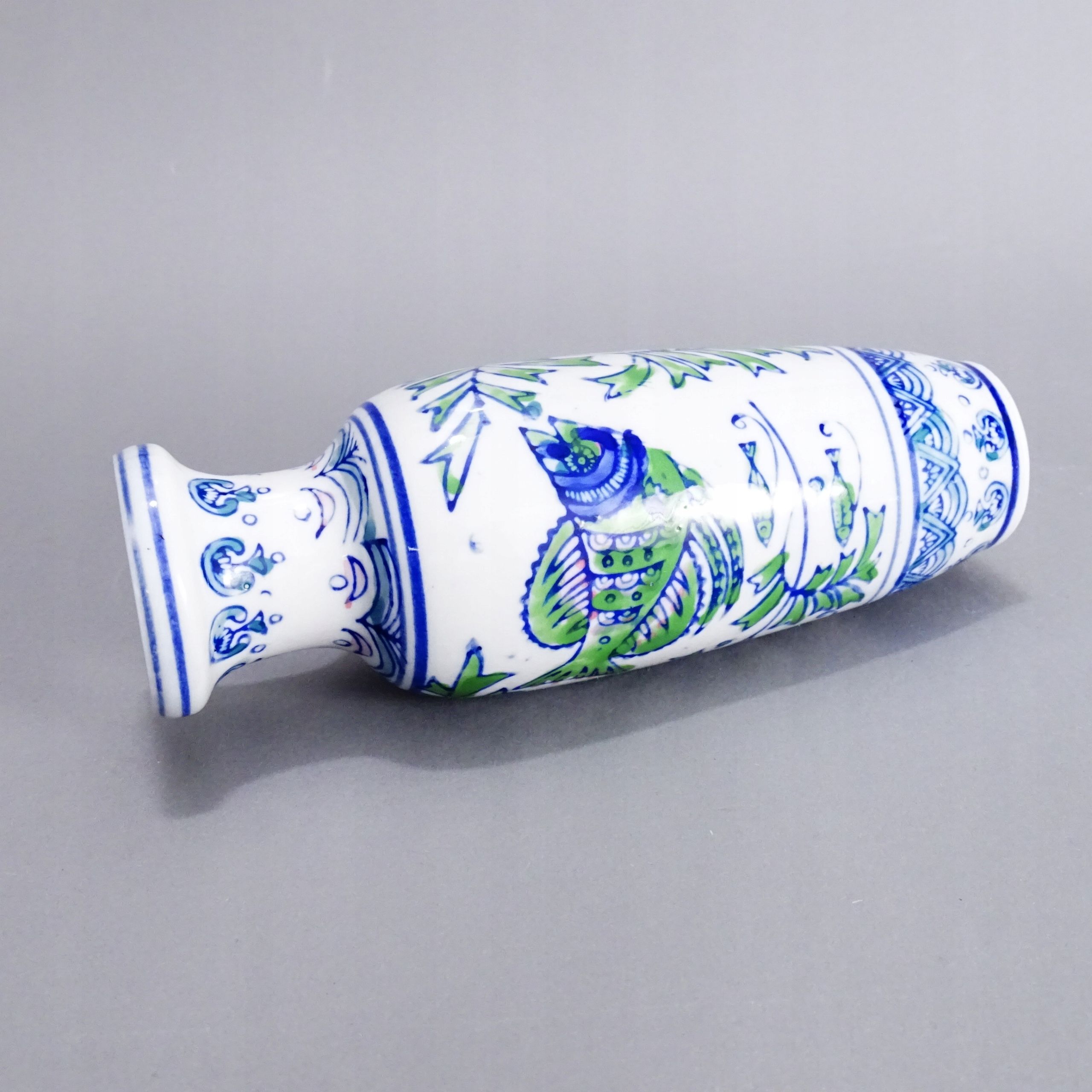 ręcznie malowany wazon porcelanowy ryby azja