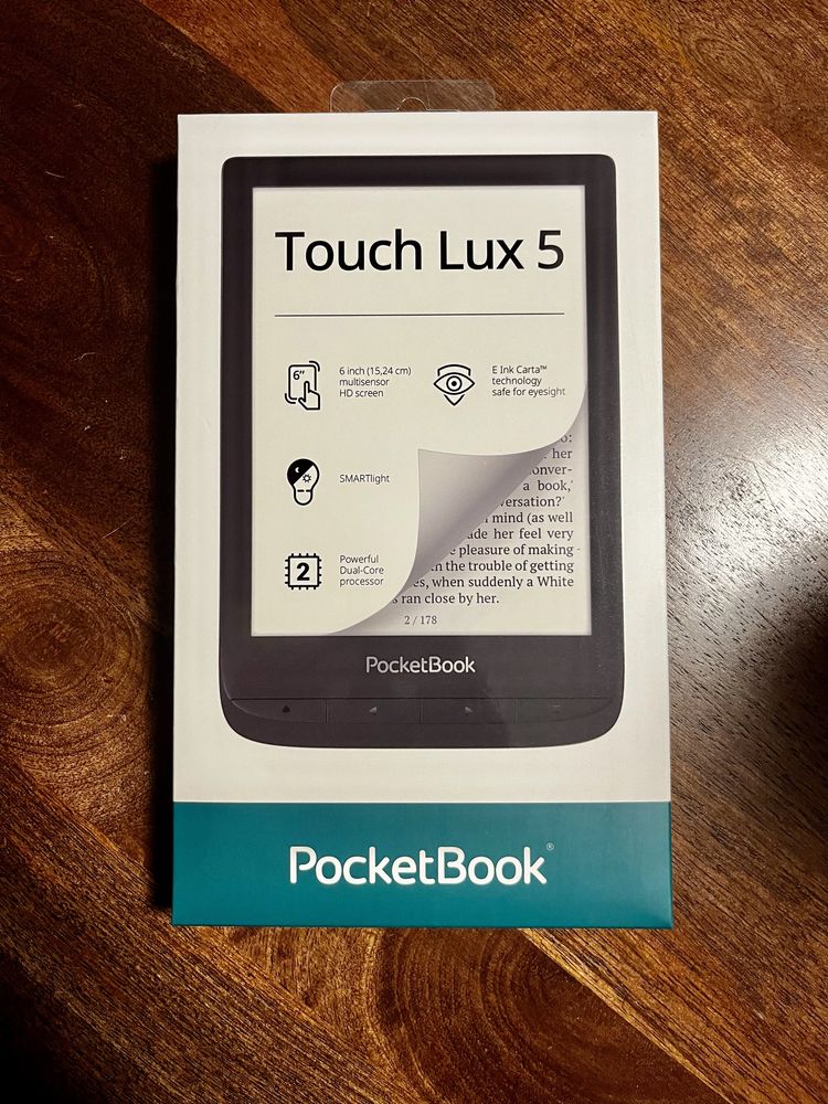 Nowy czarny PocketBook Touch Lux 5 ekran 6”