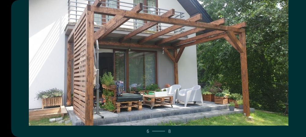 Zadaszenie tarasu pergola wiata