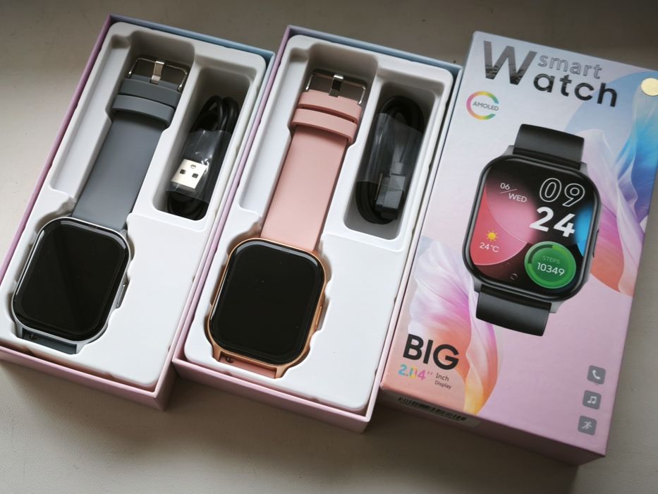 Стильные смарт часы 2024. AMOLED.