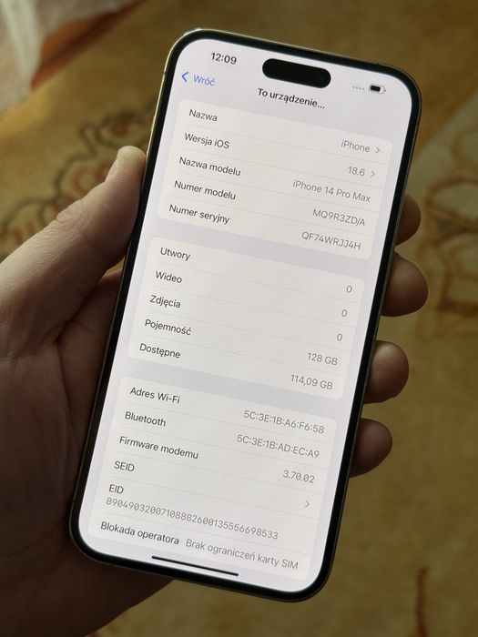 iPhone 14 Pro Max Bateria 88% 128Gb