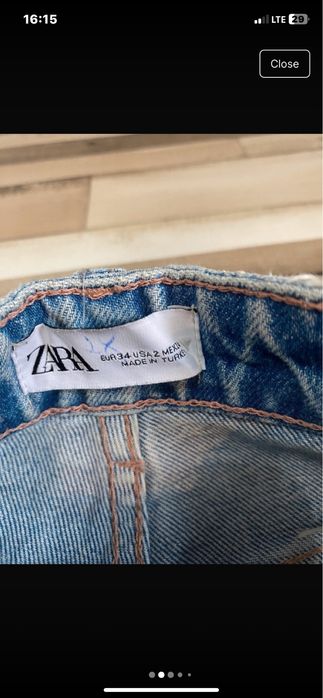 spodnie z dziurami wysoki stan dżinsy jeansy zara niebieskie jasne