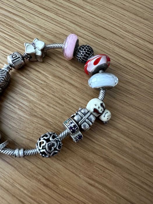 Намистини Pandora+ браслет (оригінал), срібло