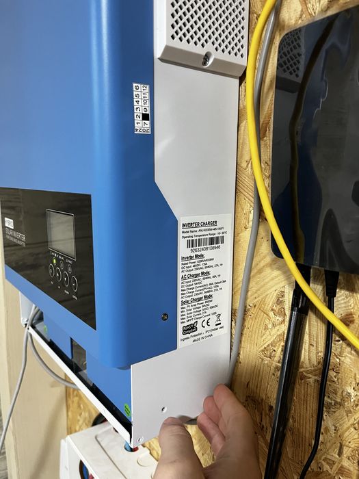 Інвертор гібридний Anenji 6.2 новий, комплект резервного живлення 5 кв