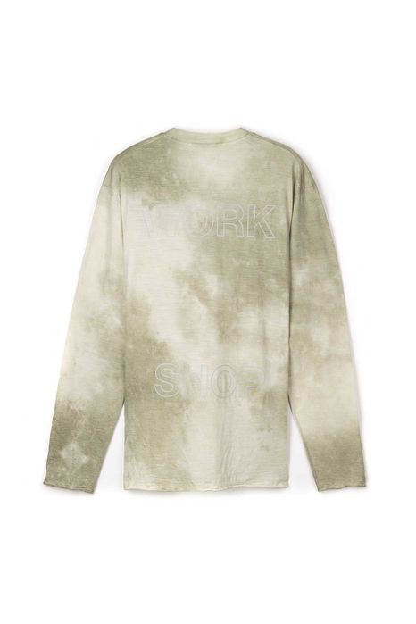 Лонгслів Satisfy x Our Legacy CloudMerino Long Tee Batik Moss