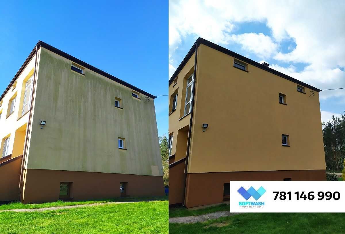 Mycie Kostki - SoftWash - Mycie Elewacji BEZ użycia ciśnienia