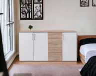 Aparador com 3 portas + 4 gavetas-FRETE GRATIS, Pagamento na entrega