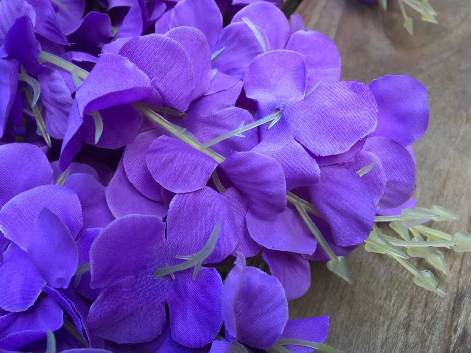 Wisteria glicynia sztuczna girlanda kwiatowa dekoracja 12 sztuk