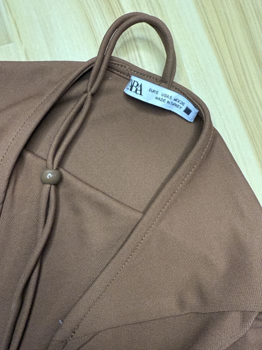 Body damskie Zara brązowe czekoladowe S