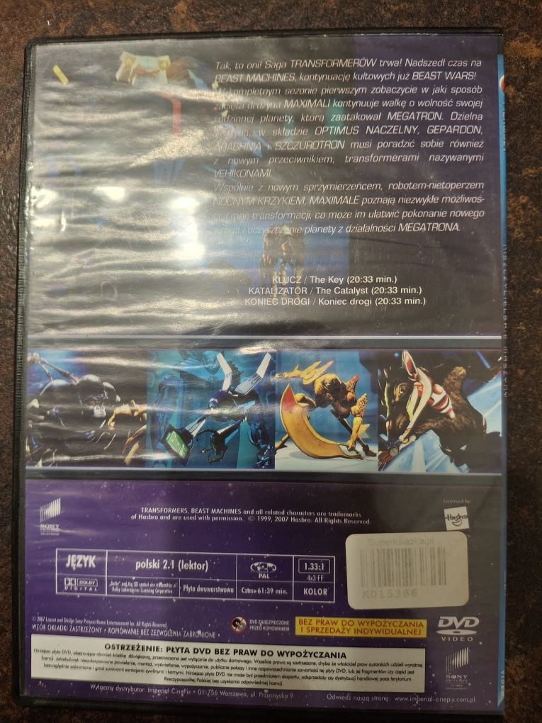 Transformers Beast Machines Sezon Pierwszy Dysk 4 [Lektor Polski] DVD