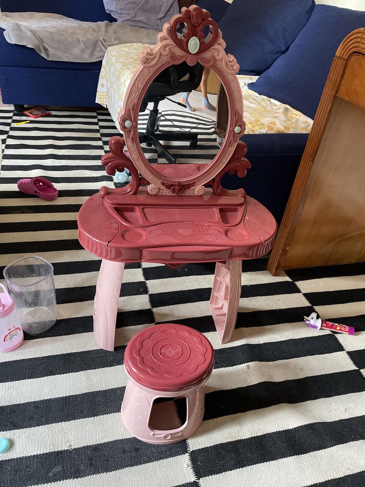 Espelho de maquilhagem criança + banco
