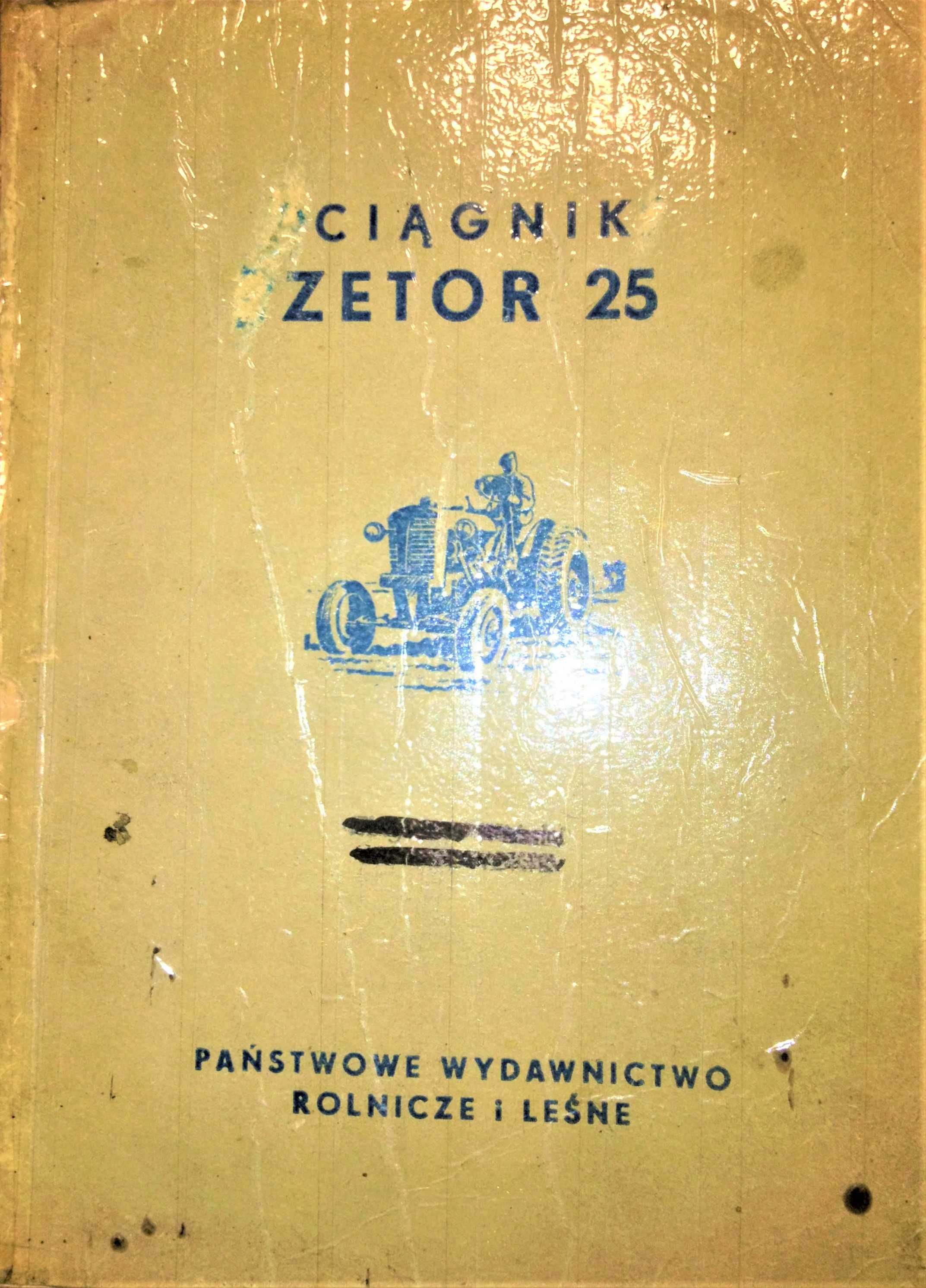 Zetor 25 instrukcja obsługi z 1960 roku nie Ursus C-325, C-328
