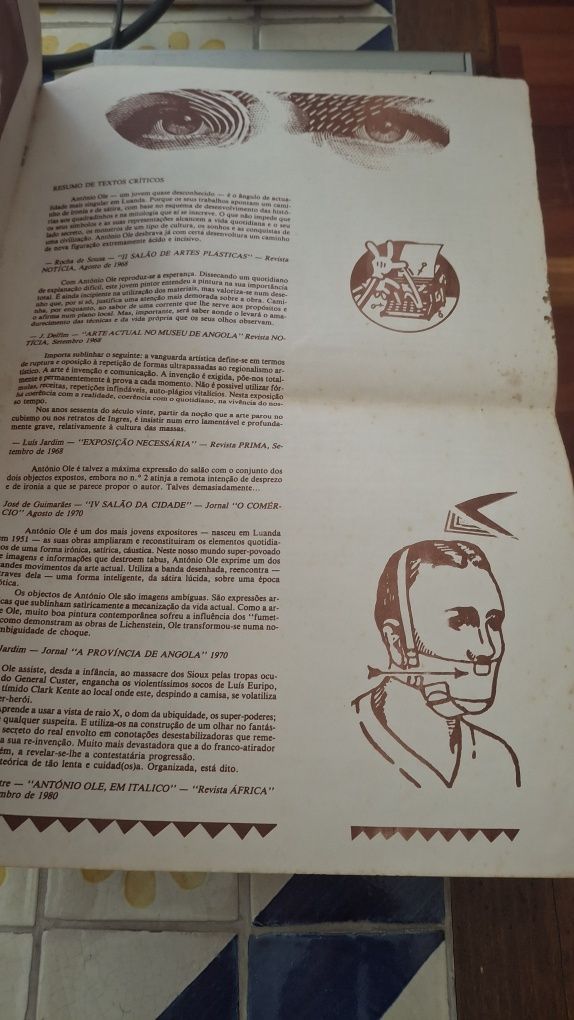 António Ole design artes plásticas publicação 1988 arte