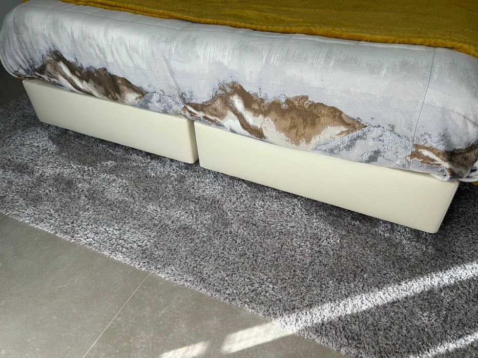 Quarto casal completo c/ cama 160x200 Com 2 colchões e sobre-colchão