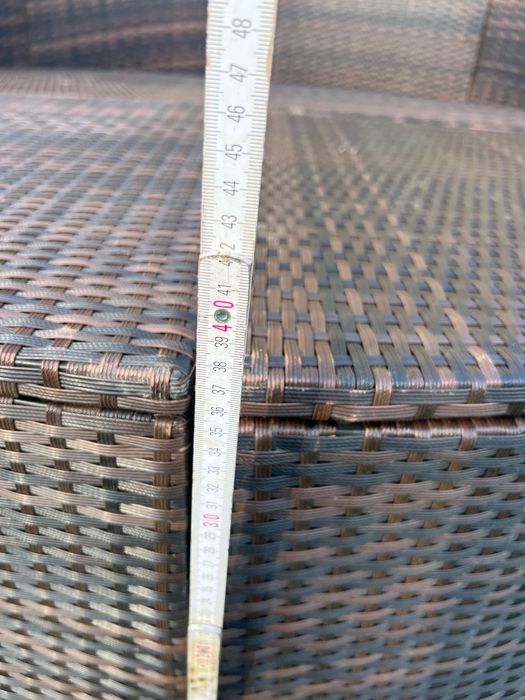 Wyspa ogrodowa okrągła z technoratan ( sofa / leżak / kanapa )