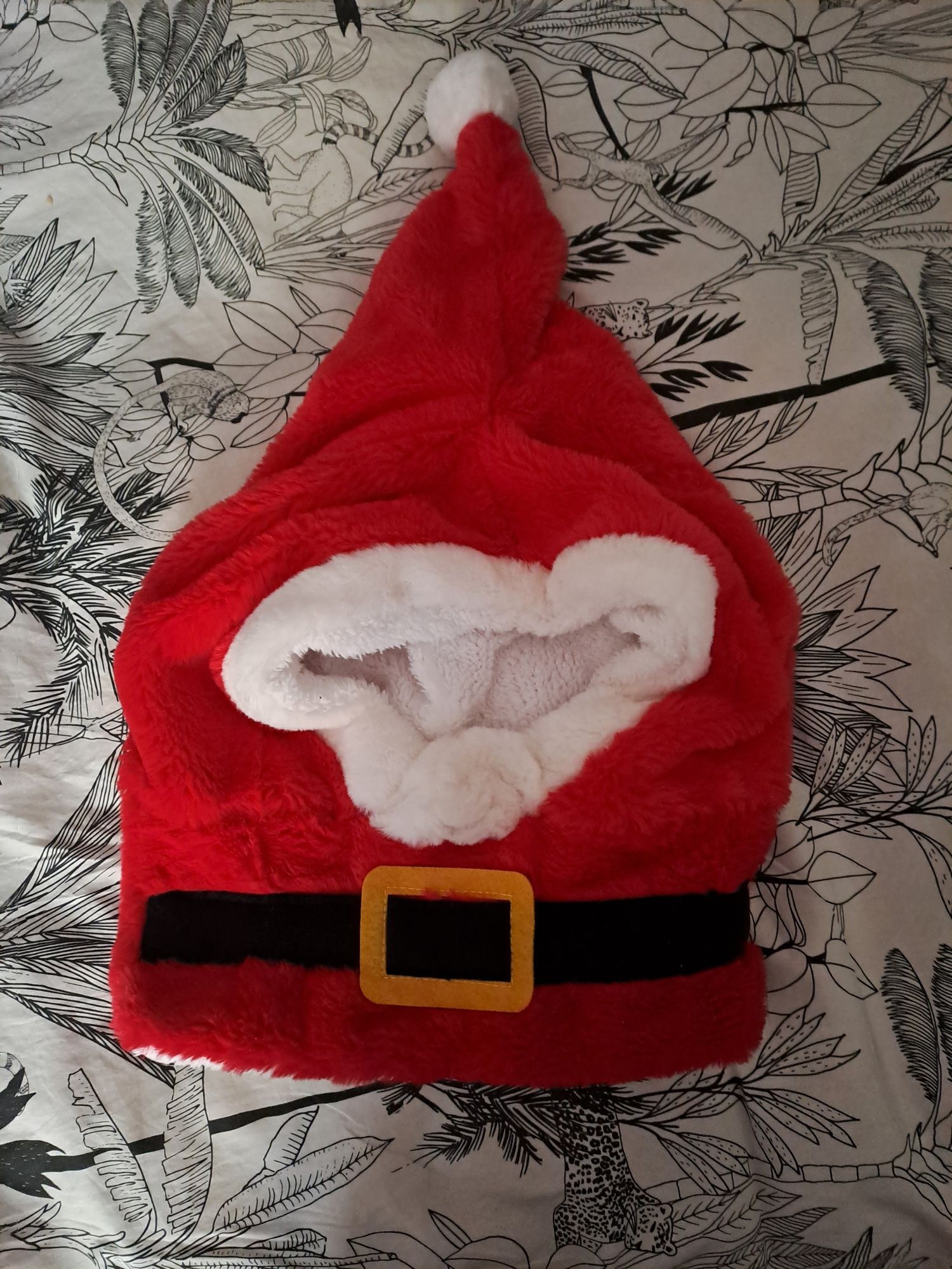 Gorro de Pai Natal para capacete de moto