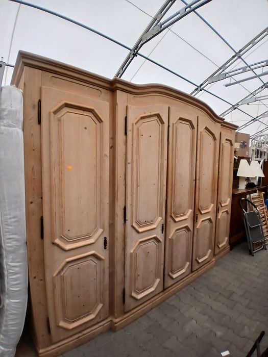 Piękna solidna szafa sosnowa 5-drzwiowa