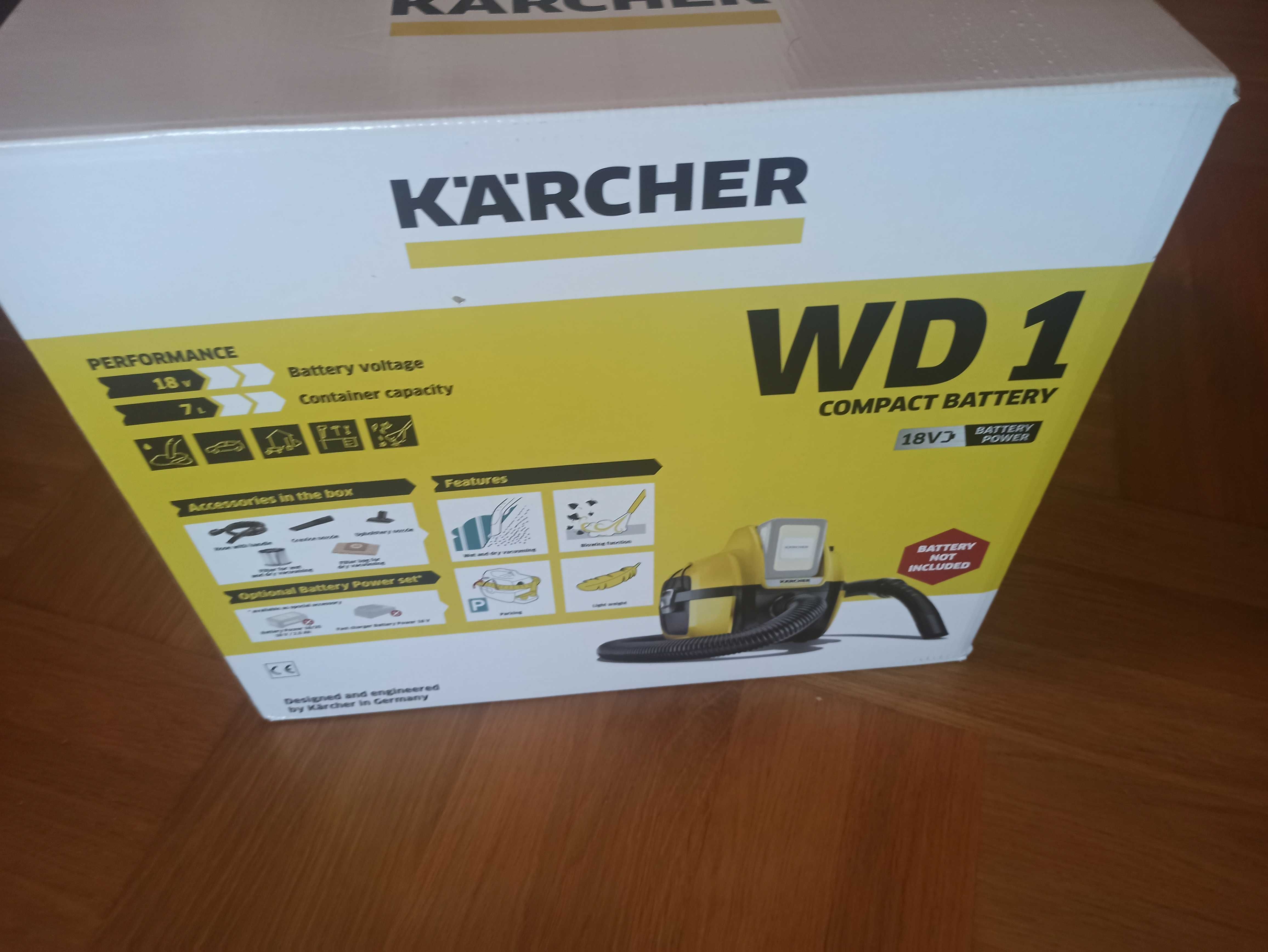 Odkurzacz przemysłowy KARCHER WD 1 Compact Battery