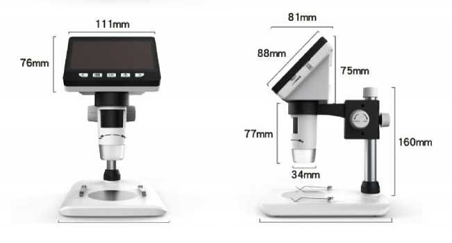 Nowy mikroskop Inskam 307 LCD 4,3' FullHD 1080P LED USB